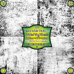 Black White Distressed Vinyl/printed Heat Transfer Vinyl/pattern Vinyl ...