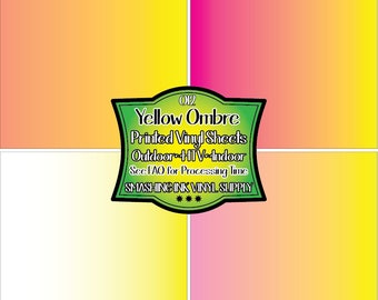 Ombre Pattern Vinyl Sheet, Pattern Heat Transfer Vinyl, HTV or Adhesive  Vinyl, Jade, Aqua, Blue and Purple Gradient, Fade Vinyl HTV3141 