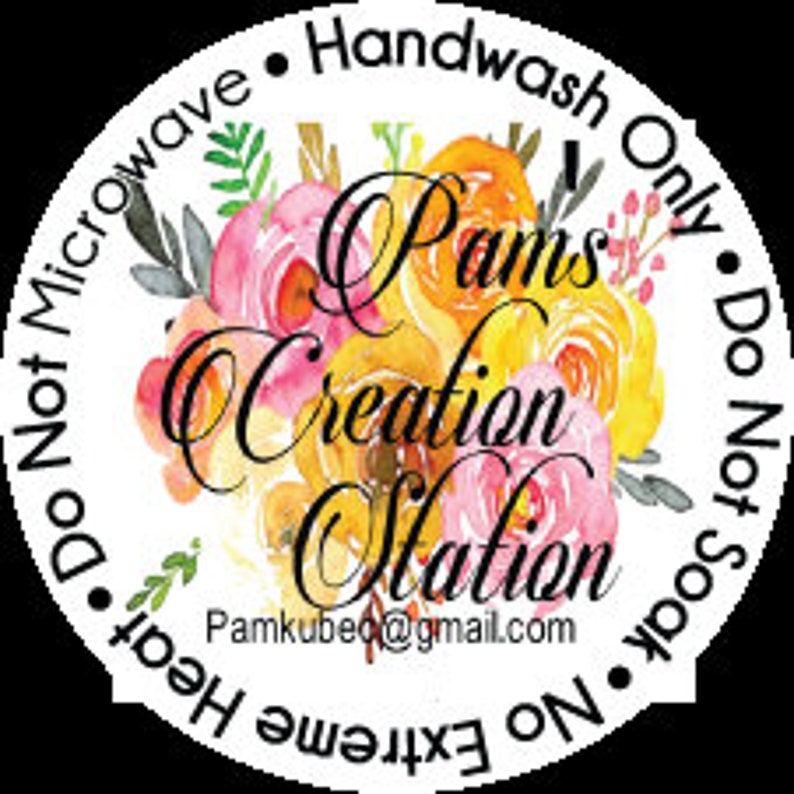 Custom full color labels labels for tumblers labels for etsy