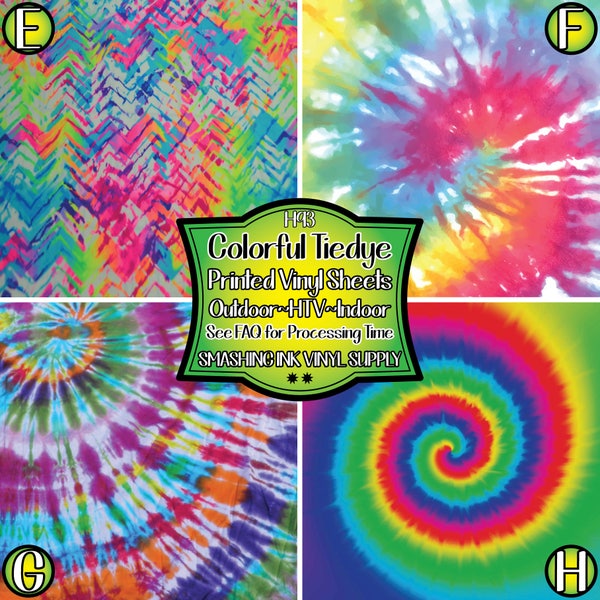 Tie Dye Vinyl Pattern 2/Printed Heat Transfer Vinyl/Patterned Vinyl/Printed 651 Vinyl/Printed 631 Vinyl/Printed Outdoor Vinyl/Printed HTV