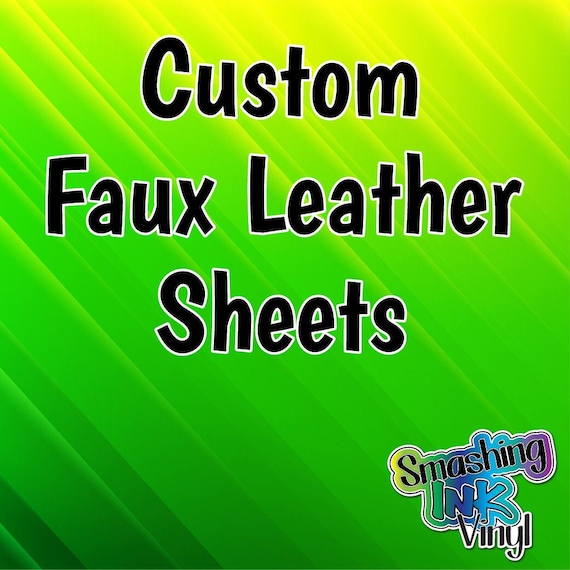 Custom Faux Leather Sheet for Earrings Leather Fabric for Bows Leatherette  Sheets Synthetic Leather Vegan Leather 