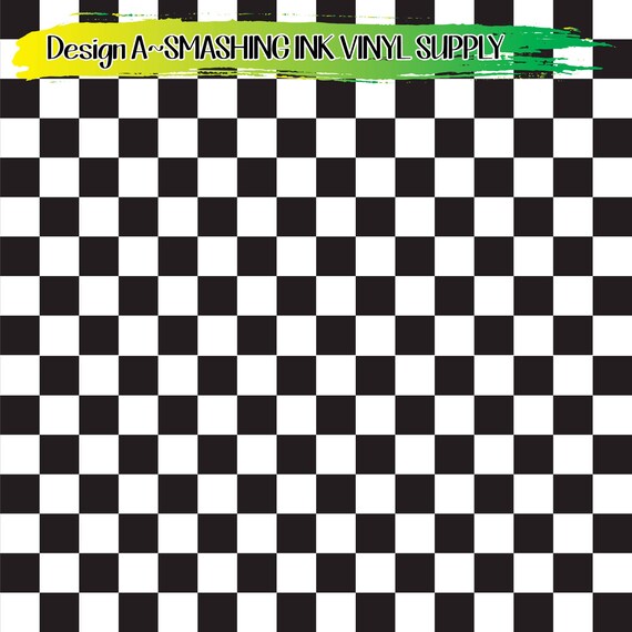 Printed Pattern - Checkered Board - Heat Transfer Vinyl