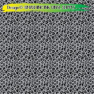May include: A seamless pattern of black leopard spots on a gray background. The pattern is perfect for crafting projects, home decor, and more.