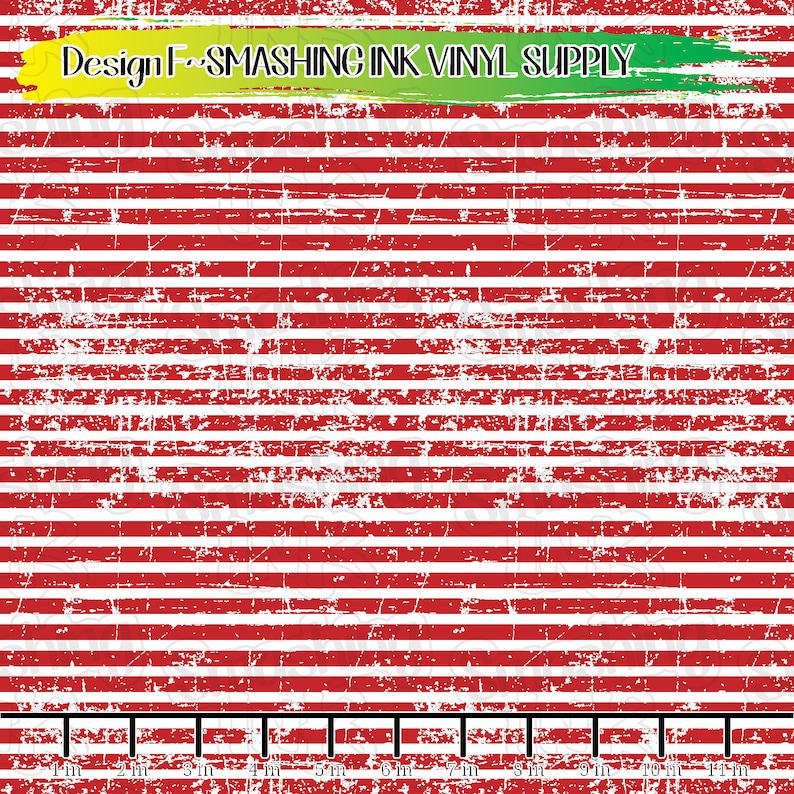 May include: Red and white striped digital paper with a distressed, vintage look. The design is seamless and repeats.  Design by Smashing Ink Vinyl Supply.