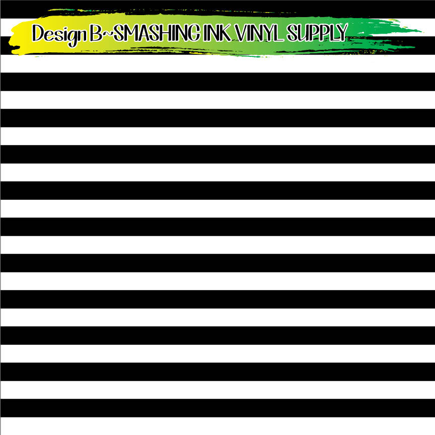 Black White Striped Vinyl/printed Heat Transfer Etsy