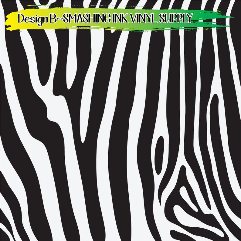 Zebra Animal Print Vinyl/printed Heat Transfer Vinyl/patterned Etsy