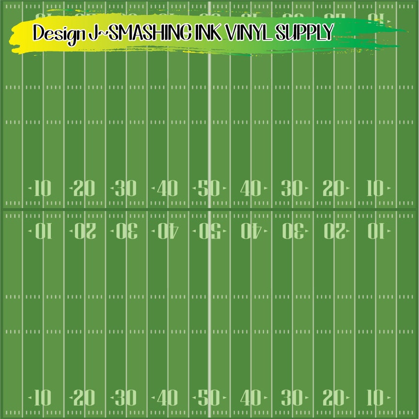 Football Field Vinyl/printed Heat Transfer Vinyl/patterned - Etsy