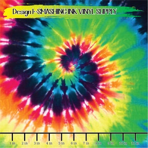 Rainbow Tie Dye Vinyl/Printed Heat Transfer Vinyl/Patterned Vinyl/Printed 651 Vinyl/Printed 631 Vinyl/Printed Outdoor Vinyl/Printed HTV