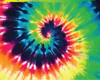 Rainbow Tie Dye Adhesive Vinyl | Heat Transfer | Faux Leather | Laser Safe Materials