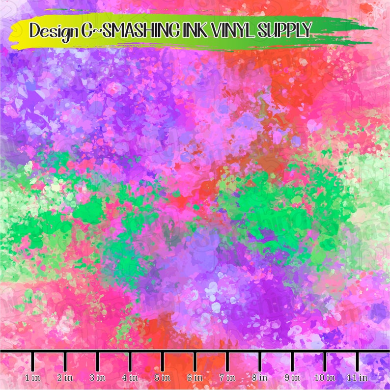 Paint Splatter Printed Vinyl/printed Heat Transfer Etsy