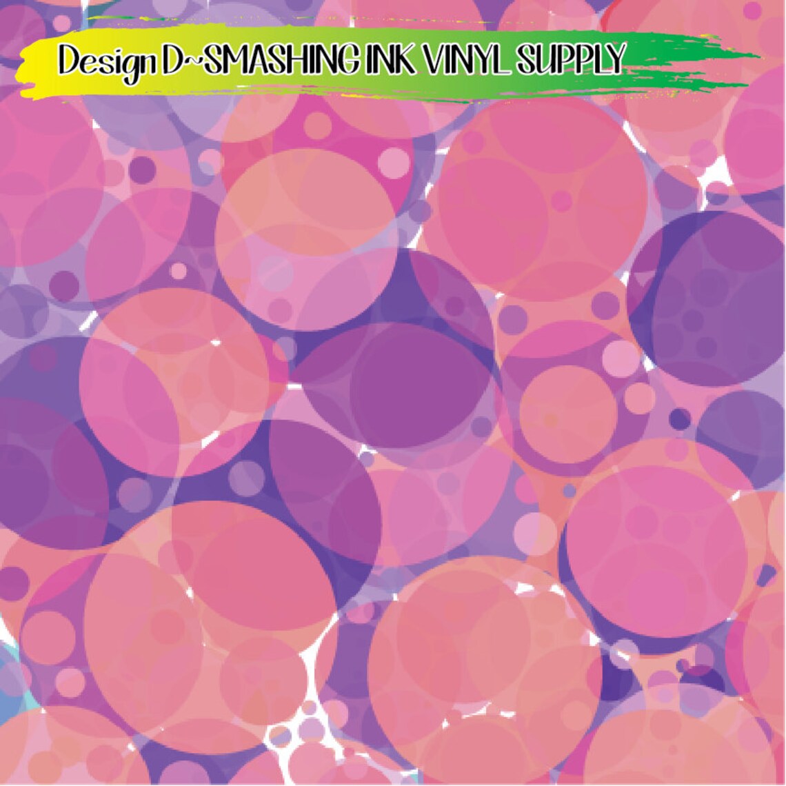 Abstract Bubbles Vinyl/printed Heat Transfer Vinyl/patterned Etsy