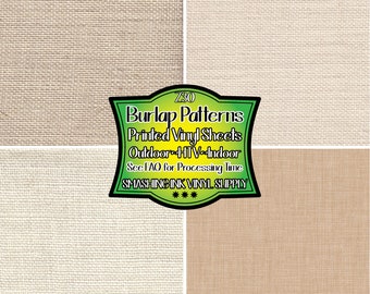 Burlap Adhesive Vinyl | Heat Transfer | Faux Leather | Laser Safe Materials