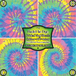 Pastel Tie Dye  Vinyl/Printed Heat Transfer Vinyl/Patterned Vinyl/Printed 651 Vinyl/Printed 631 Vinyl/Printed Outdoor Vinyl/Printed HTV
