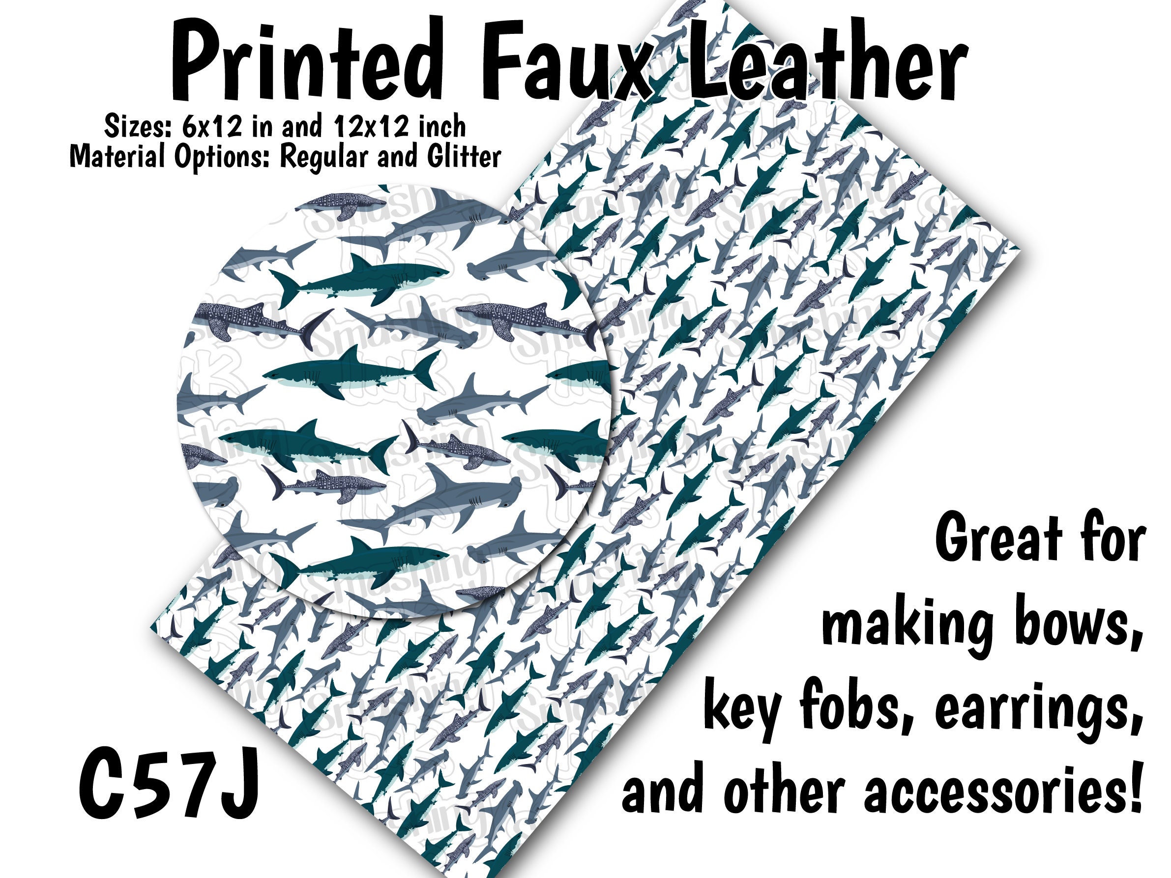 Bass Faux Leather Sheet/printed Faux Leather for 