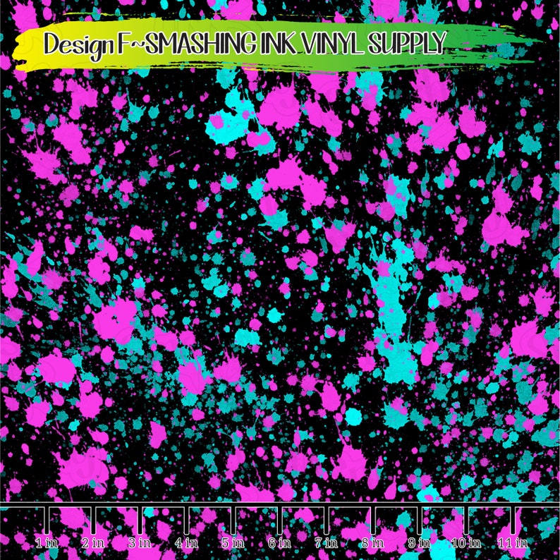 Paint Splatter Print Vinyl/printed Heat Transfer Etsy