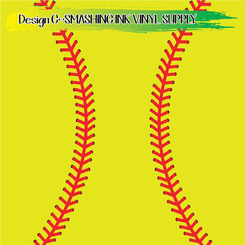 Softball Pattern Vinyl/printed Heat Transfer Vinyl/patterned Etsy