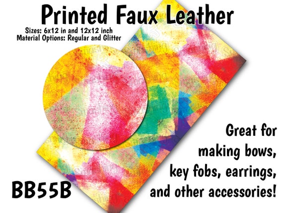 Paint Distress Faux Leather Sheet/printed Faux Leather for