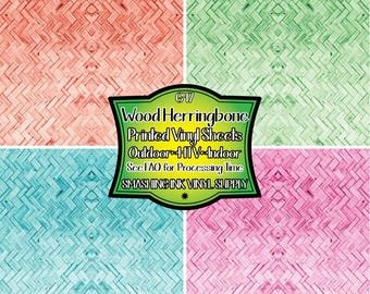Textured Herringbone Adhesive Vinyl | Heat Transfer | Faux Leather | Laser Safe Materials