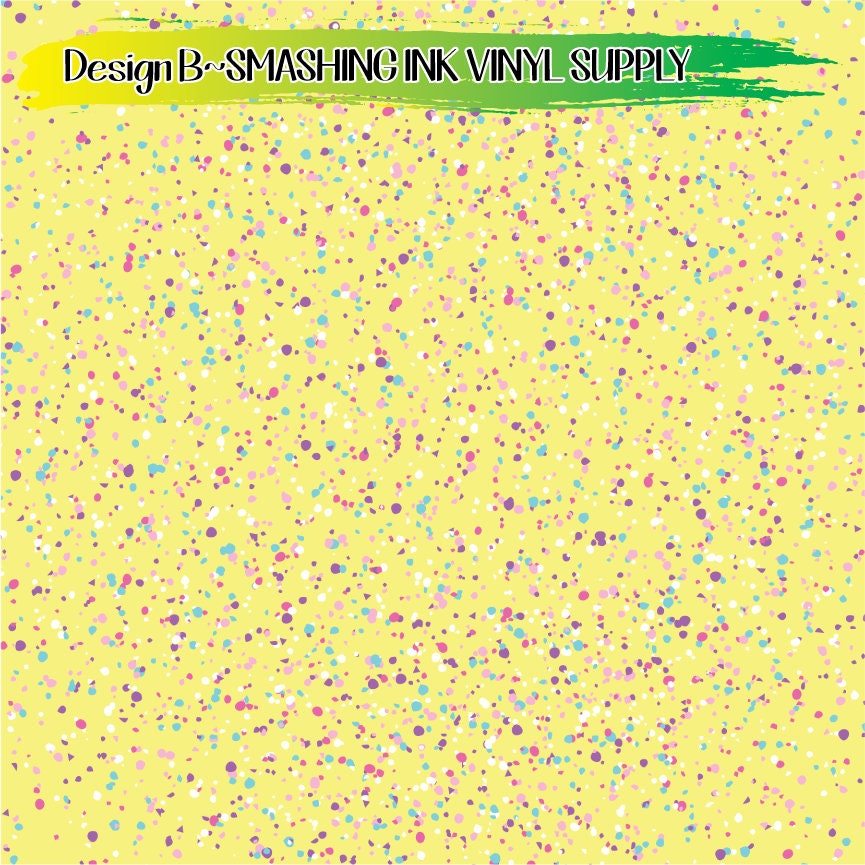 Colorful Confetti Vinyl/Printed Heat Transfer Vinyl/Patterned Etsy