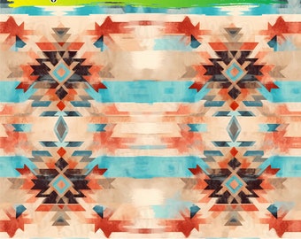 Aztec Western Adhesive Vinyl | Heat Transfer | Faux Leather | Laser Safe Materials