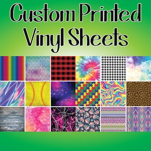 Custom Printed Vinyl/Printed Heat Transfer Vinyl/Patterned Vinyl/Printed 651 Vinyl/Printed 631 Vinyl/Printed Outdoor Vinyl/Printed HTV