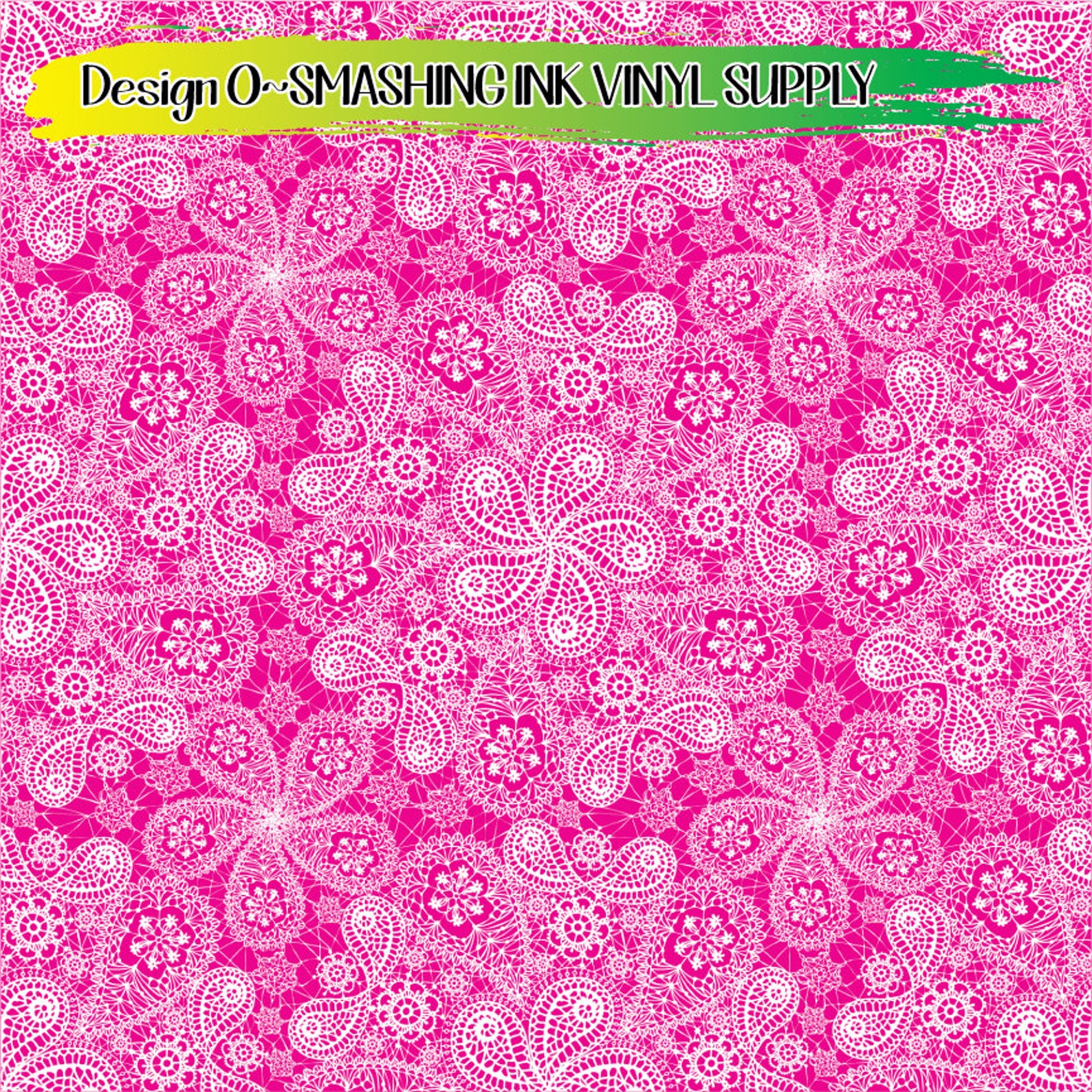 Pink White Lace Vinyl/printed Heat Transfer Vinyl/patterned Etsy