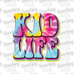 Kid Life Apparel Transfer - Available in Heat Transfer, DTF (Direct to Film), or Sublimation, Iron On Shirt Transfer
