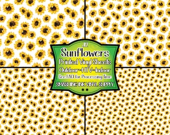 Sunflower  Adhesive Vinyl | Heat Transfer | Faux Leather | Laser Safe Materials