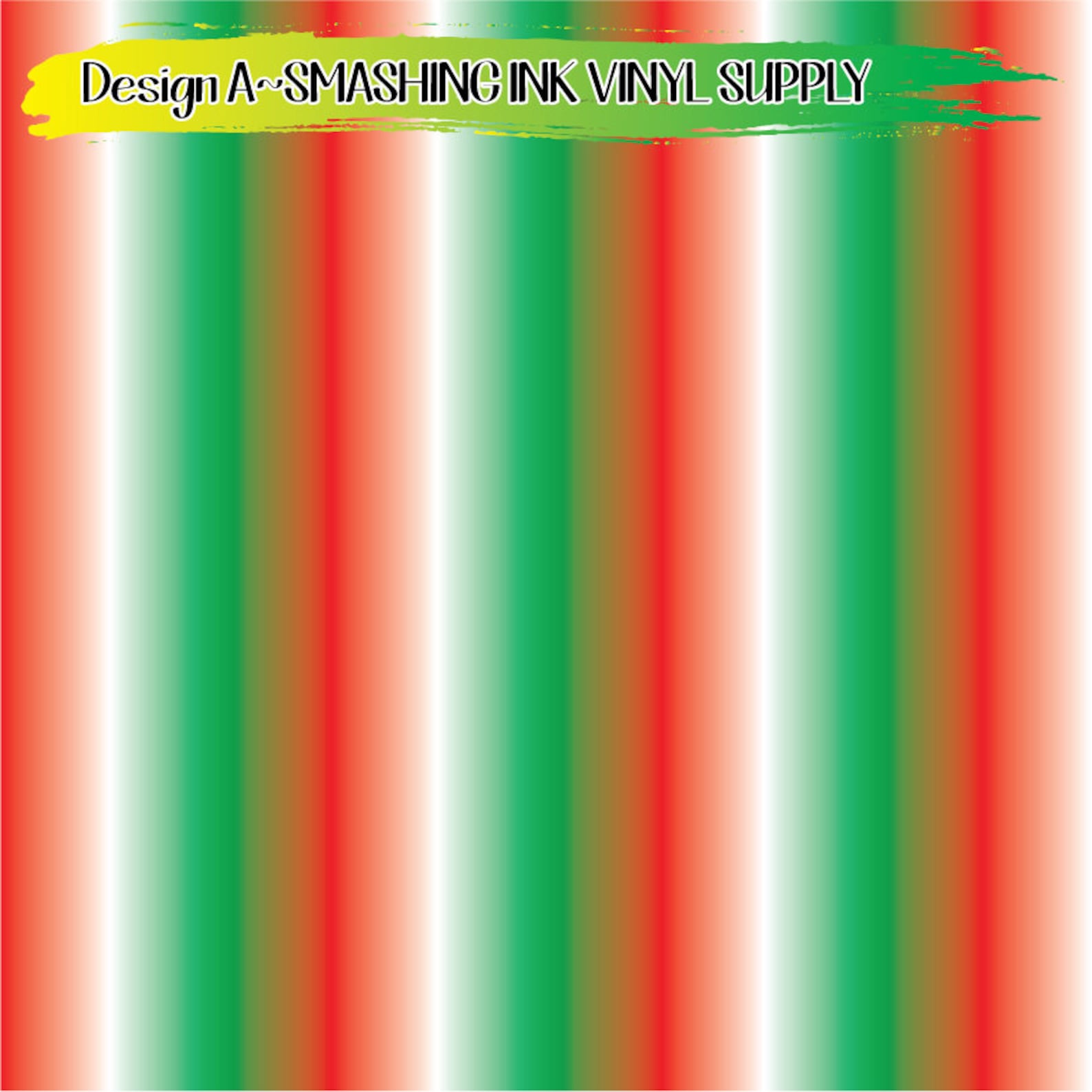 Red White Green Ombre Vinyl Print/printed Heat Transfer Etsy