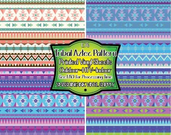 Aztec Tribal Adhesive Vinyl | Heat Transfer | Faux Leather | Laser Safe Materials