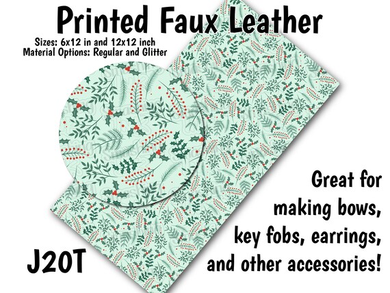Holiday Holly Faux Leather Sheets