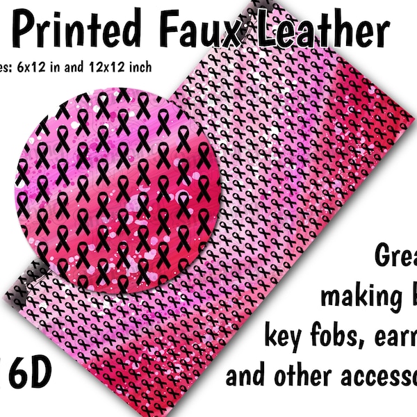 Cancer Faux Leather Etsy