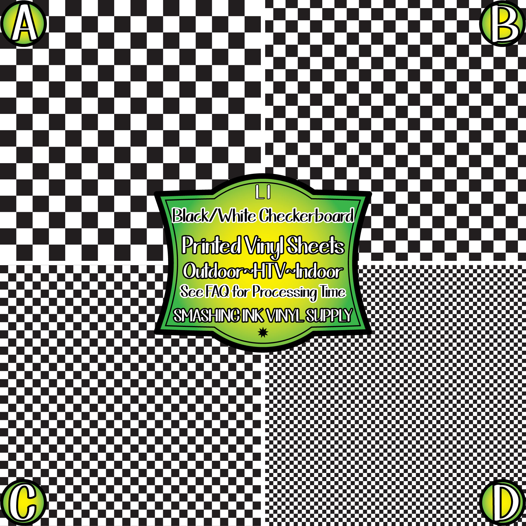 Black White Checkerboard Vinyl/printed Heat Transfer Etsy