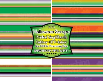 Halloween Serape Adhesive Vinyl | Heat Transfer | Faux Leather | Laser Safe Materials