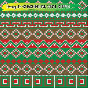 Vinyle adhésif à carreaux de Noël | Transfert de chaleur | Similicuir | Matériaux sans danger pour le laser image 5