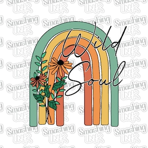 Wild Soul Apparel Transfer - Available in Heat Transfer, DTF (Direct to Film), or Sublimation, Iron On Shirt Transfer