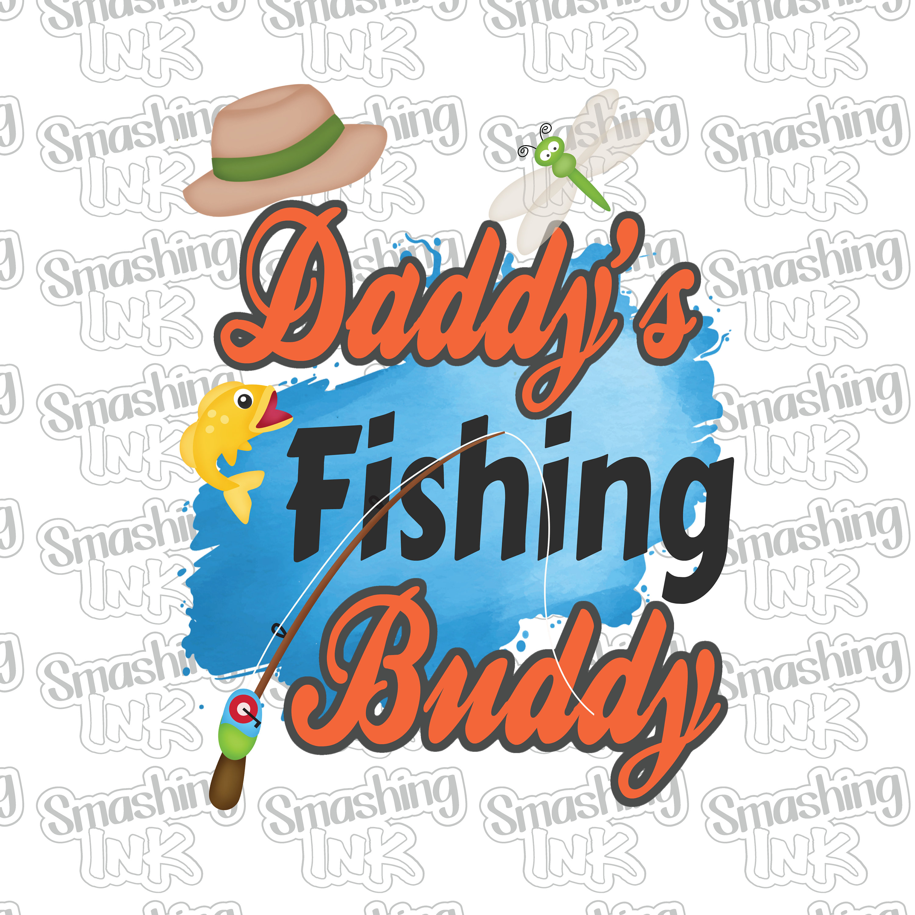 Daddy's Fishing Buddy  Outdoor SVG - So Fontsy