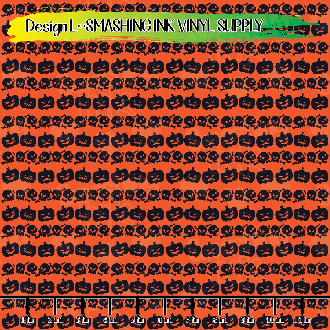 Halloween Vinyl/printed Heat Transfer Vinyl/patterned | Etsy