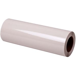 May include: A roll of white vinyl adhesive backed heat transfer vinyl for crafting projects.