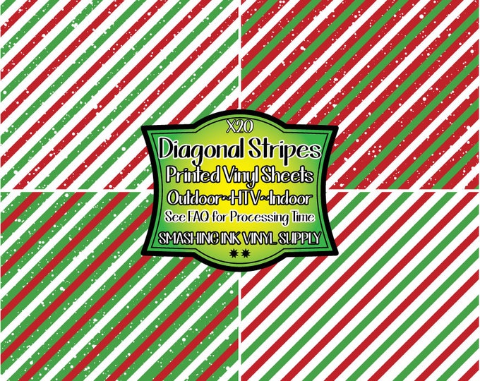 Stripe Pattern Vinyl, Christmas, Holiday, Red Green, Striped, Stripes ...