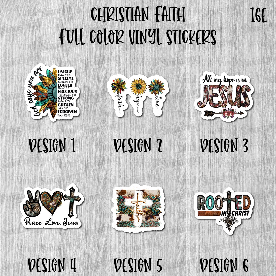 Christian Faith Full Color Sticker/printed Vinyl Sticker/printed Vinyl ...
