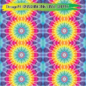 Rainbow Tie Dye Vinyl/Printed Heat Transfer Vinyl/Patterned Vinyl/Printed 651 Vinyl/Printed 631 Vinyl/Printed Outdoor Vinyl/Printed HTV