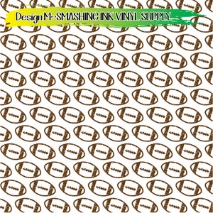 Football Patterns Vinyl/printed Heat Transfer Vinyl/patterned Vinyl ...