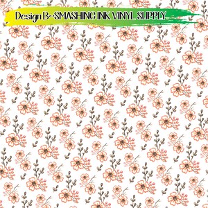 Fall Floral Patterns Vinyl/Printed Heat Transfer Vinyl/Patterned Vinyl/Printed 651 Vinyl/Printed 631 Vinyl/Printed Outdoor Vinyl/Printed HTV Design B