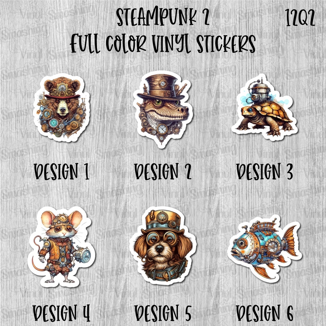 Sticker Steam Out Steampunk 2 Full Color Sticker/printed Vinyl Sticker/printed Vinyl ...