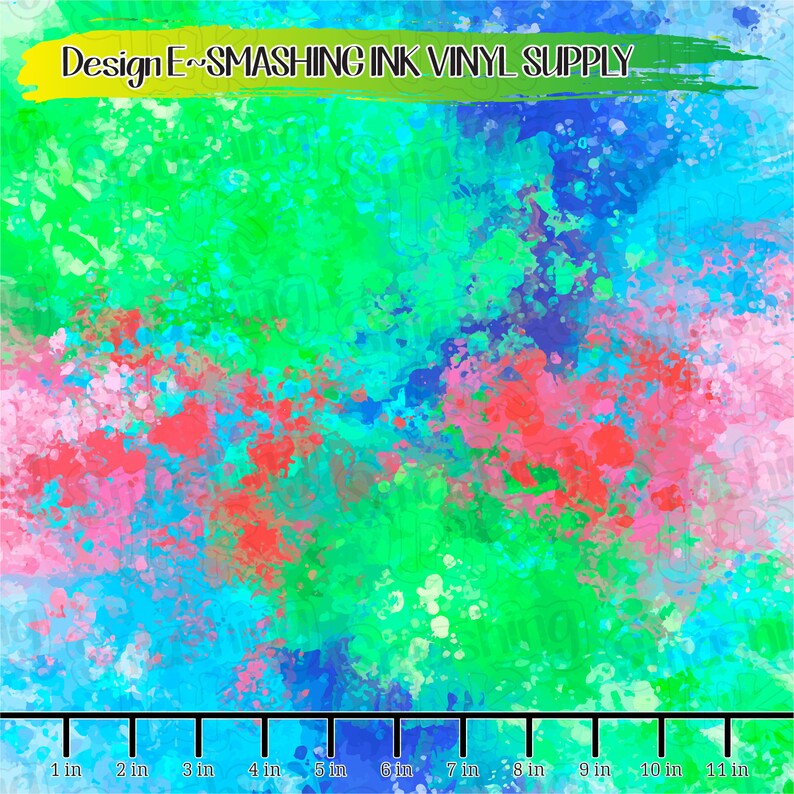 Paint Splatter Printed Vinyl/printed Heat Transfer Etsy