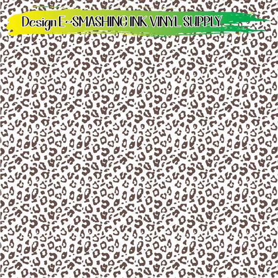 Cheetah Print Adhesive Vinyl | Heat Transfer | Faux Leather | Laser Safe Materials
