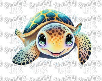 Baby Turtle ~ Apparel Transfer | DTF | Iron On | Sublimation | HTV