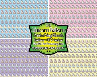 Unicorn  Adhesive Vinyl | Heat Transfer | Faux Leather | Laser Safe Materials