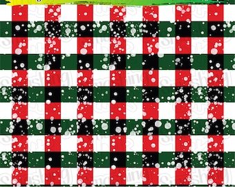 Snowy Plaid Adhesive Vinyl | Heat Transfer | Faux Leather | Laser Safe Materials